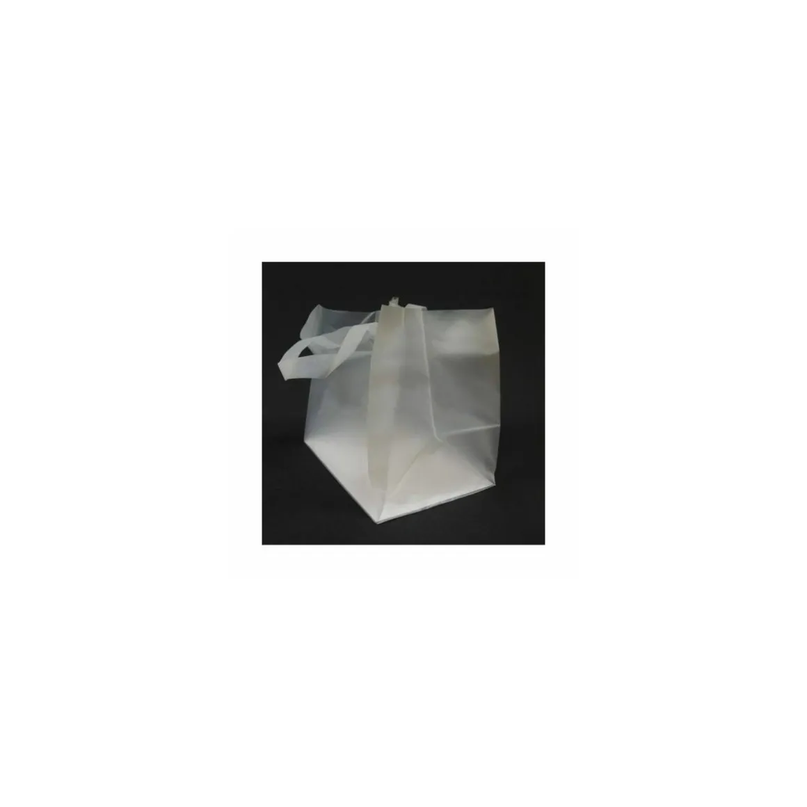 Sac cabas traiteur plastique avec renfort de fond 32 x 22 x 30 cm - par 25