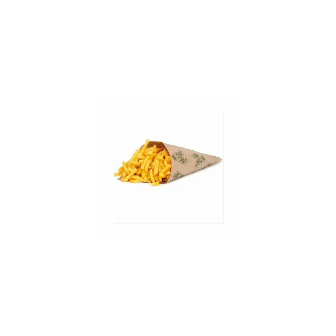 Sachet cône en kraft feel green 34 x 24 cm - par 250