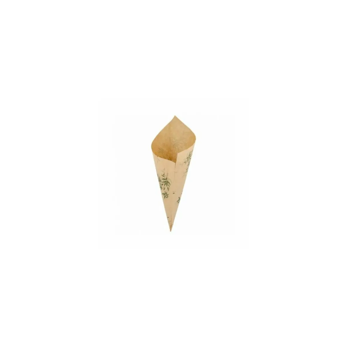 Sachet cône kraft "Feel green" 29,5 x 21 cm - par 250