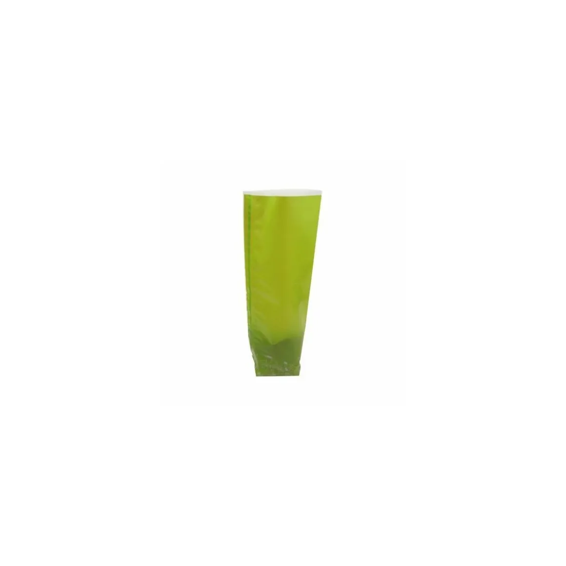 Sachet confiseur fond carton JOYEUSES PAQUES VERT 12 x 27,5 cm - par 100
