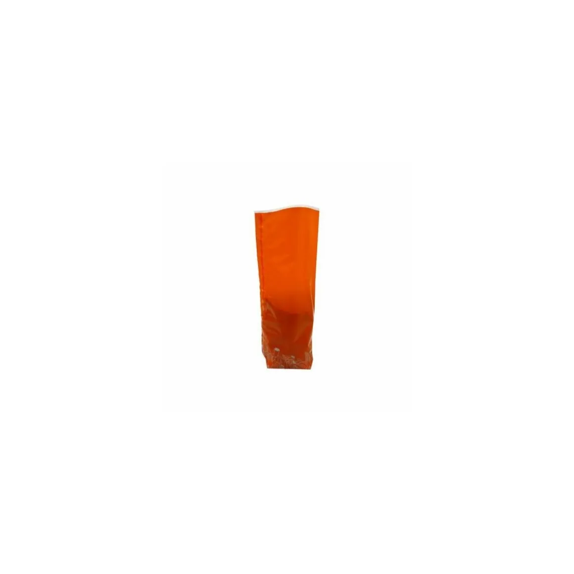 Sachet confiseur fond carton JOYEUSES PAQUES ORANGE 10 x 22 cm - par 100