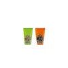 Sachet confiseur fond carton JOYEUSES PAQUES ORANGE 12 x 27,5 cm - par 100