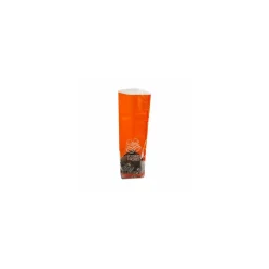Sachet confiseur fond carton JOYEUSES PAQUES ORANGE 12 x 27,5 cm - par 100
