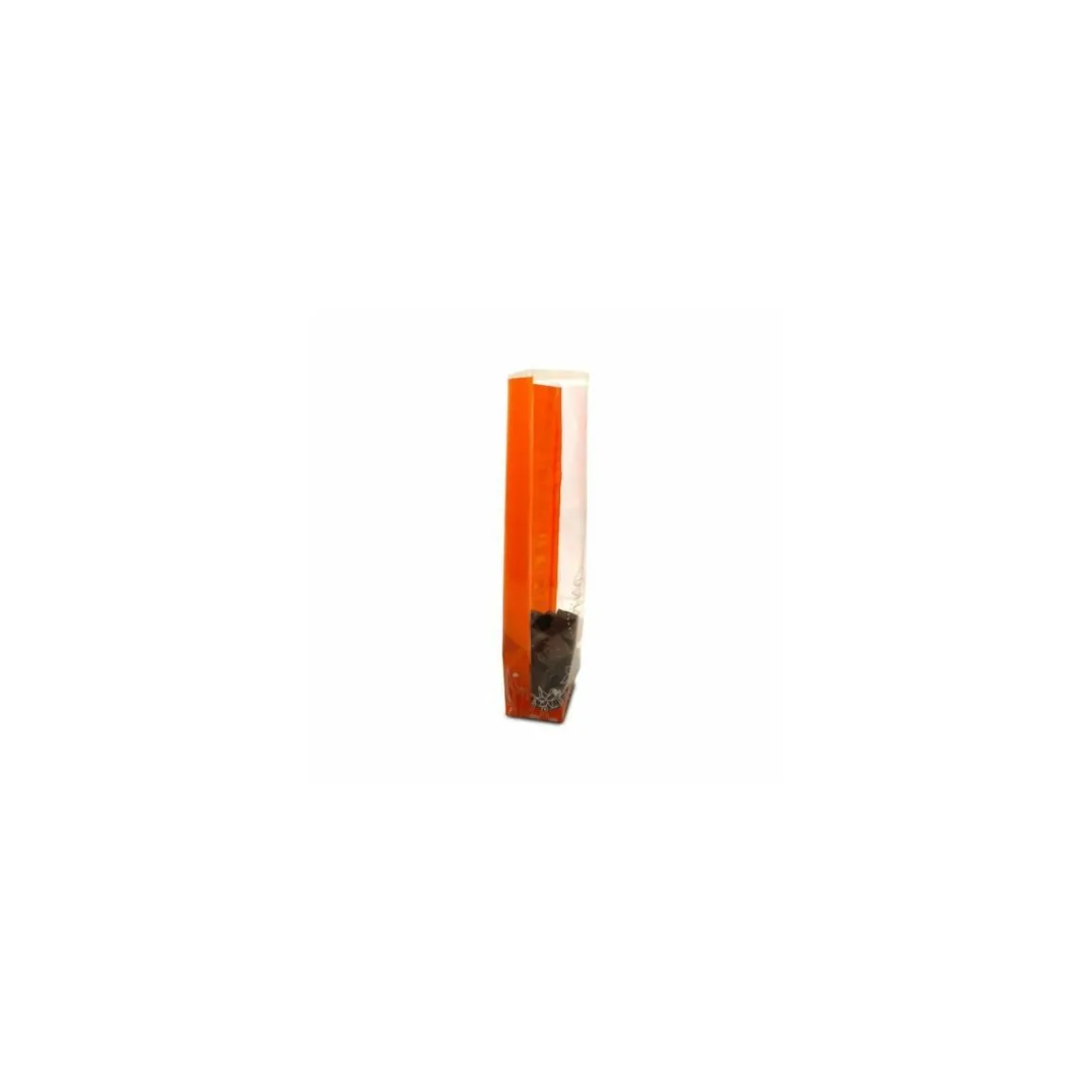 Sachet confiseur fond carton JOYEUSES PAQUES ORANGE 12 x 27,5 cm - par 100