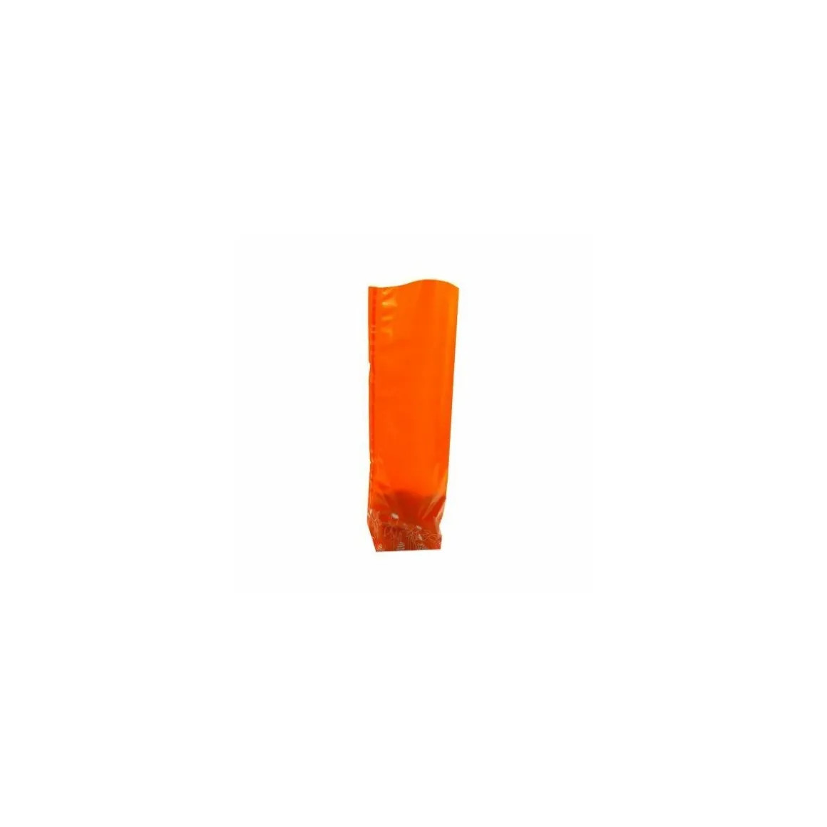 Sachet confiseur fond carton JOYEUSES PAQUES ORANGE 12 x 27,5 cm - par 100