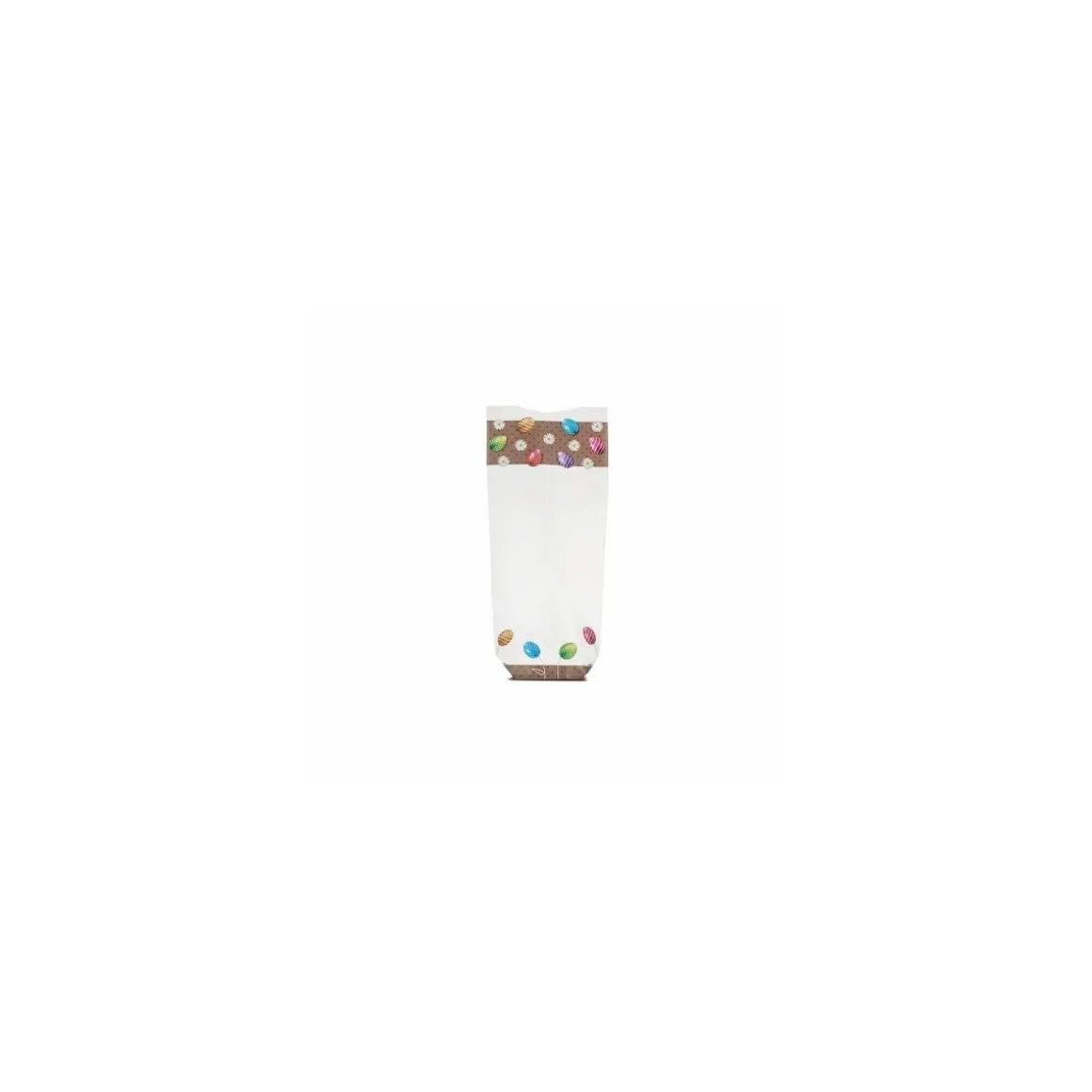 Sachet confiseur fond carton œuf de Pâques 12 x 26 cm - par 100