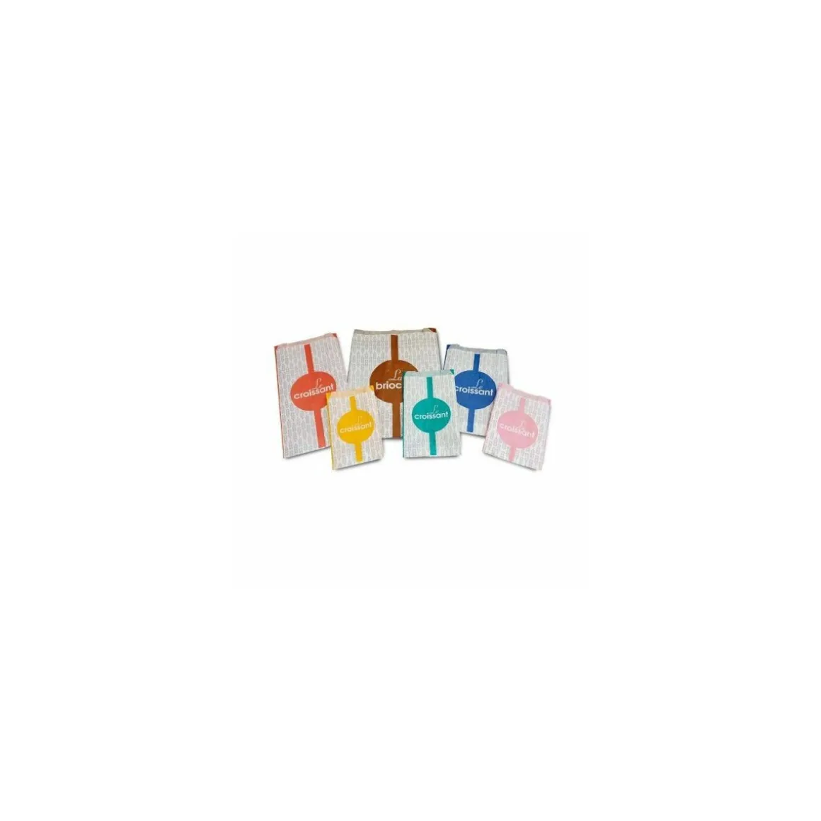 Sachet croissants kraft jaune série AURIOS 12 x 5 x 20 cm (n°102) - par 1000