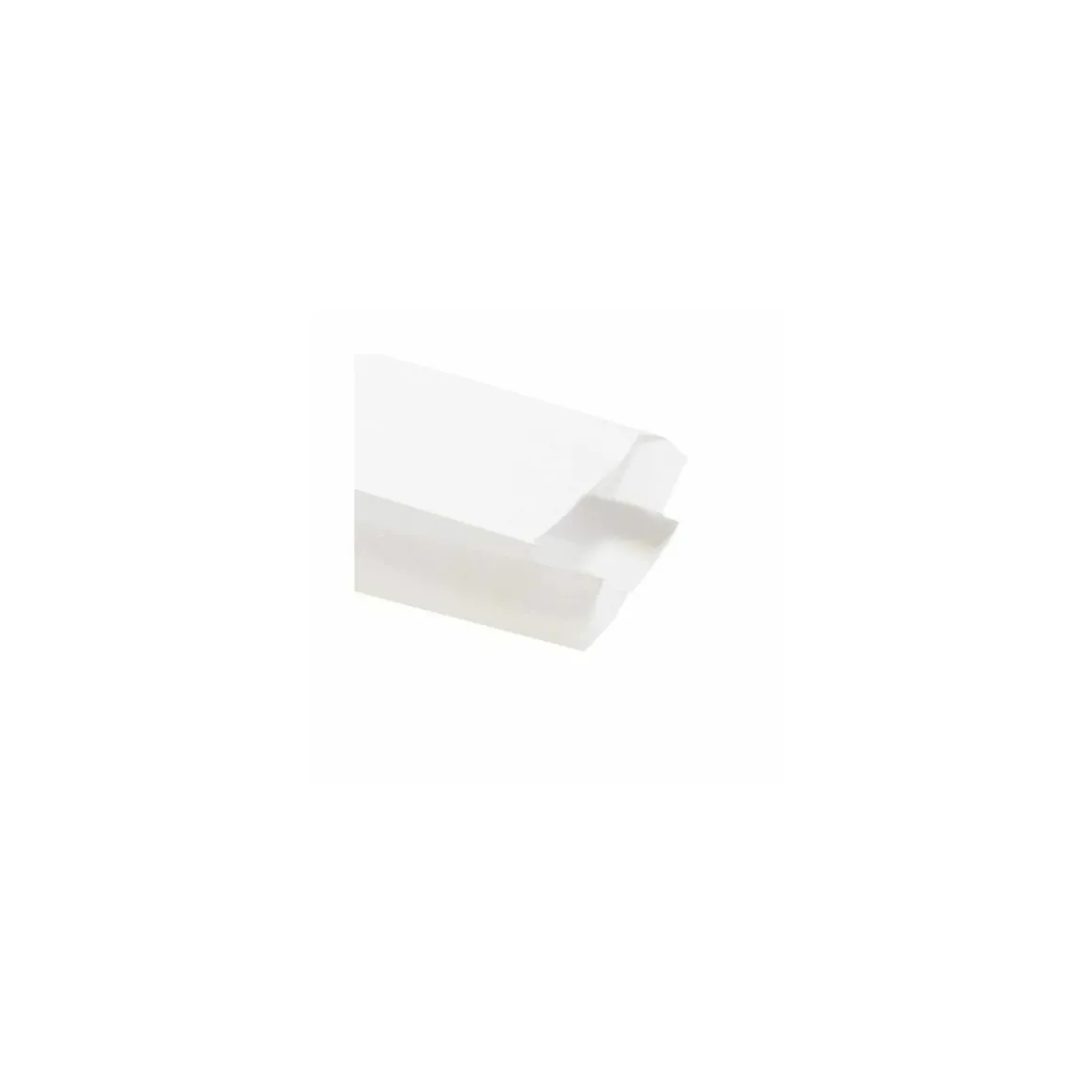 Sachet croissants papier kraft blanc 14 + 7 x 22 cm (n°103) - par 1000