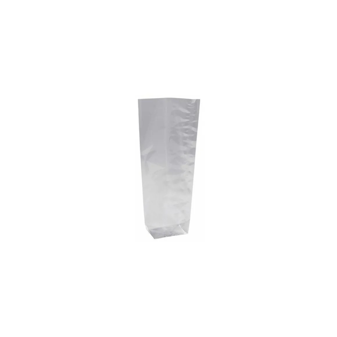 Sachet fond plastique argent 10 x 18 cm - par 100