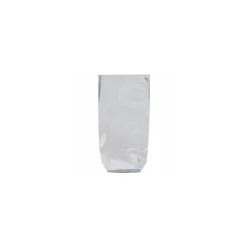 Sachet fond plastique argent 17 x 32 cm - par 100