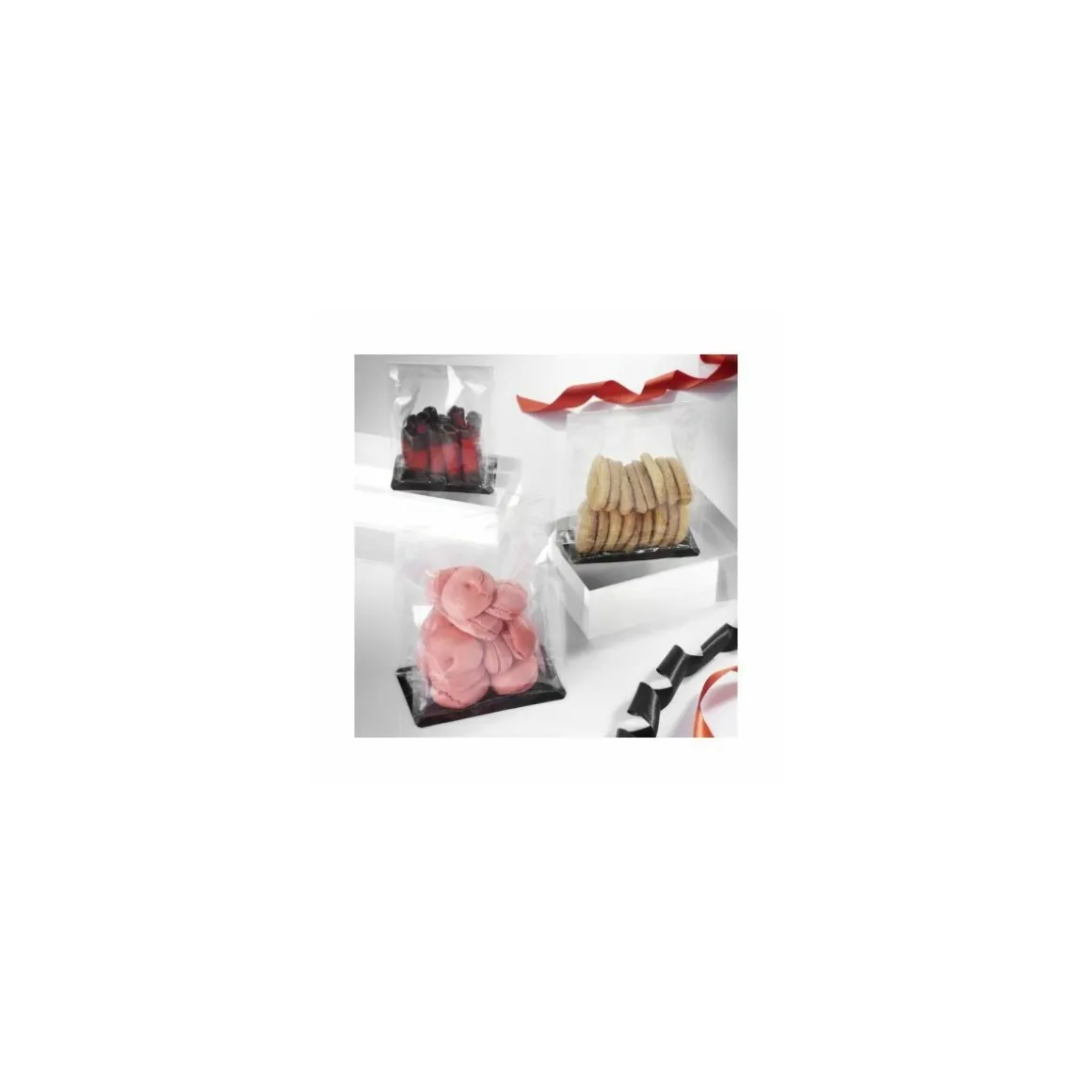Sachet fond plat autocollant et scellable 9 x 12 x 5 cm - par 50