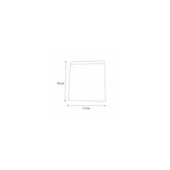 Sachet kraft brun ouvert 2 côtés
