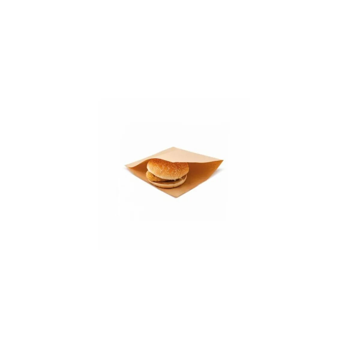 Sachet kraft brun ouvert 2 côtés 18 x 18,5 cm - par 100
