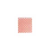 Sachet kraft ouvert 2 côtés damier rouge 17 x 18 cm - par 500
