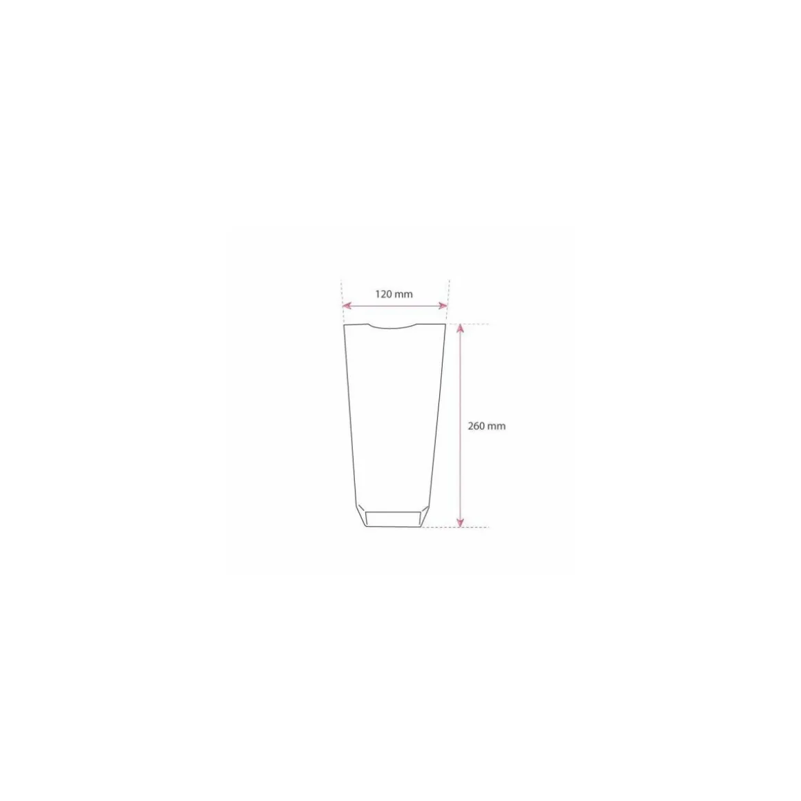 Sachet Natureflex écorné fond carton biodégradable 12 x 26 cm - par 100