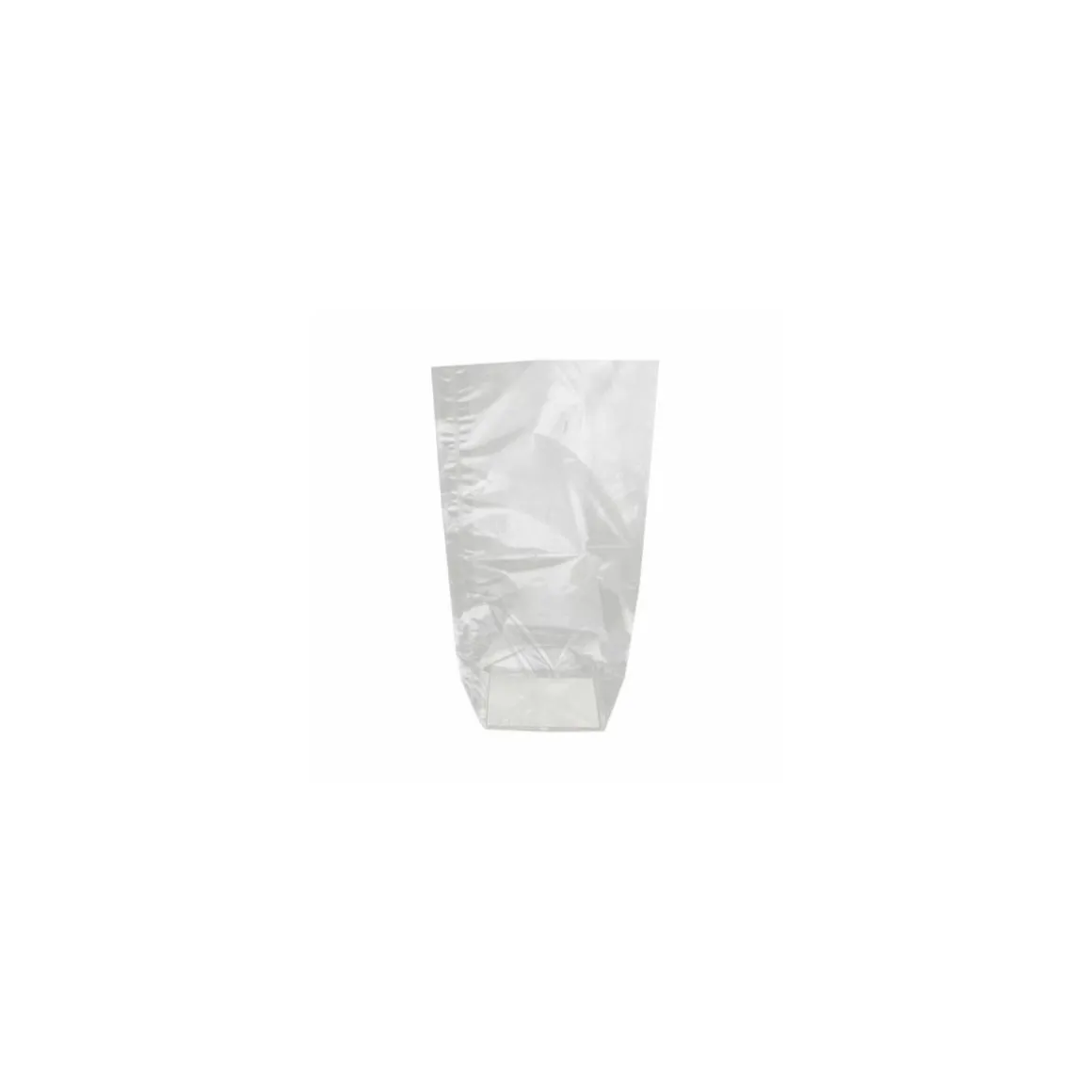 Sachet plastique écorné fond carton 21 x 38,5 cm - par 100