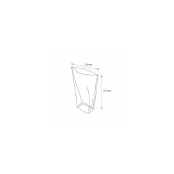 Sachet plastique écorné 12 x 22,5 cm - par 100