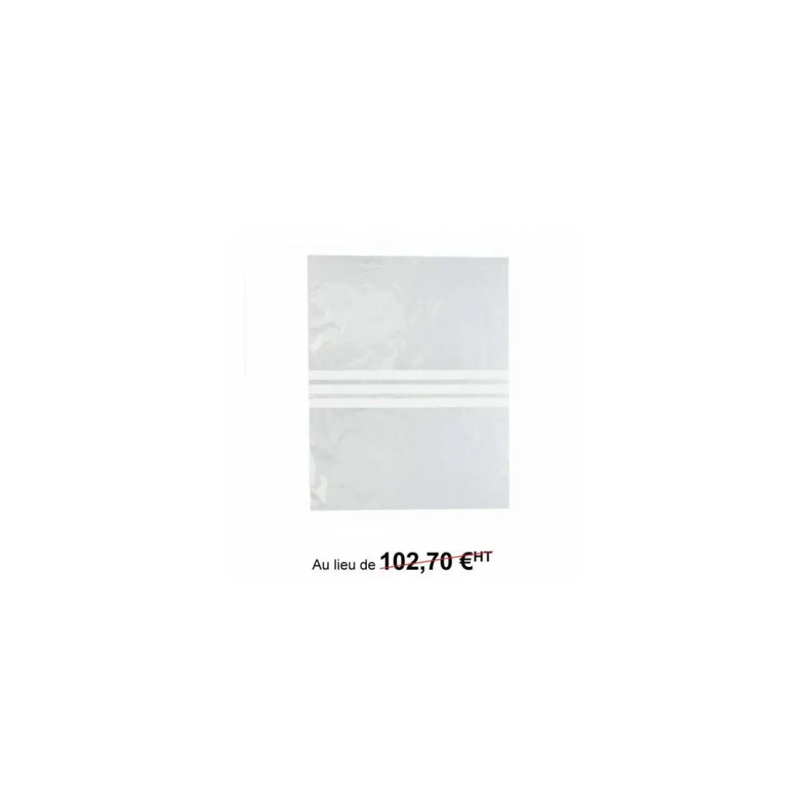 Sachet plastique fermeture adhésive 33 x 40 cm - par 500