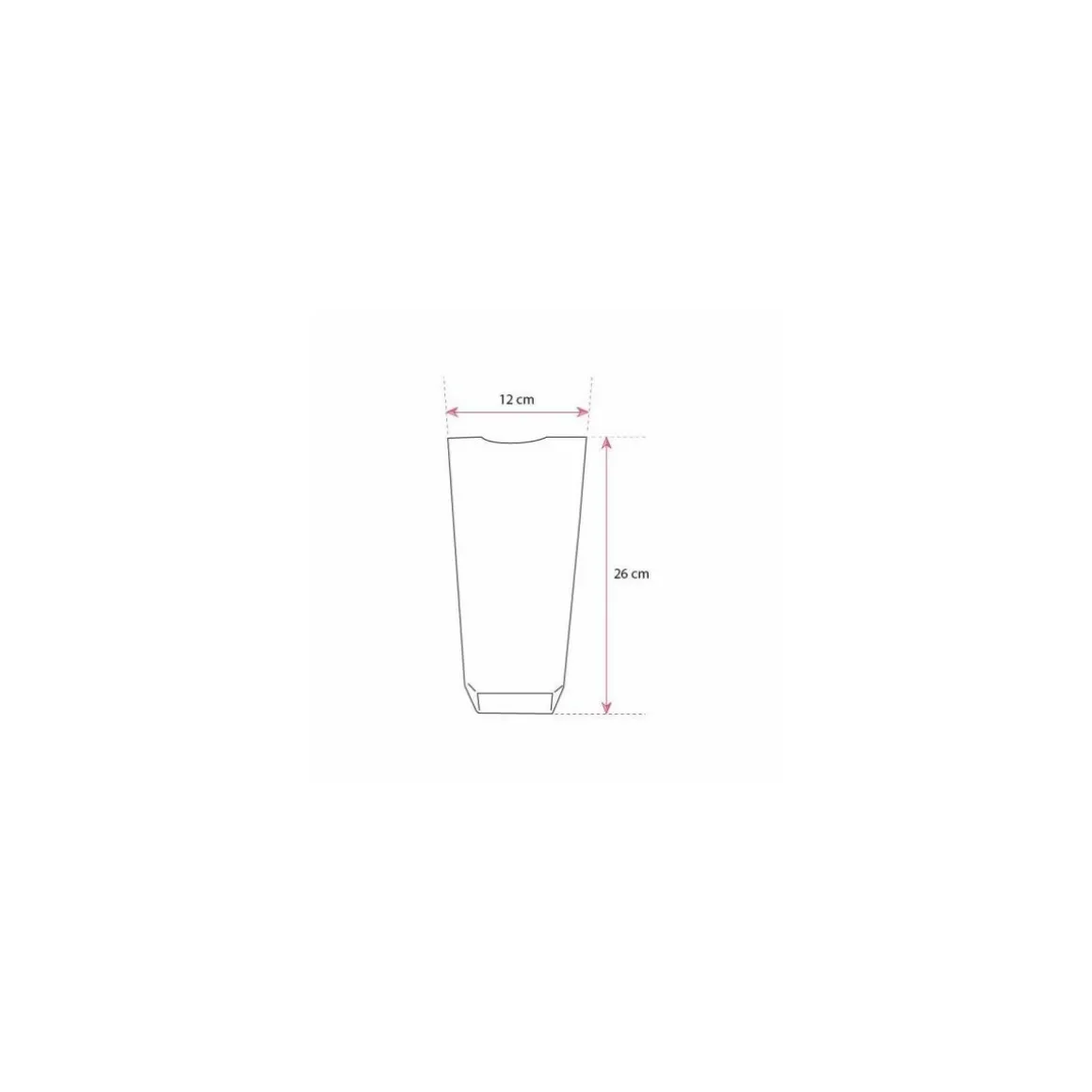 Sachet plastique fond carton "Dentelle blanche" 12 x 26 cm - par 100
