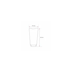 Sachet plastique fond carton "Dentelle or" 14 x 30,5 cm - par 100