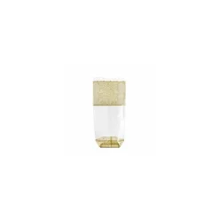 Sachet plastique fond carton "Dentelle or" 14 x 30,5 cm - par 100