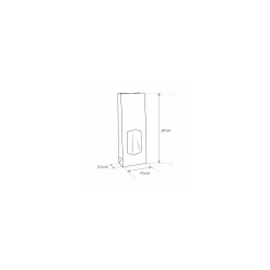 Sachet SOS kraft brun vergé avec fenêtre 10 + 5,5 x 29 cm - par 100
