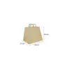 Sac kraft brun 32 x 26 + 21 cm - par 250