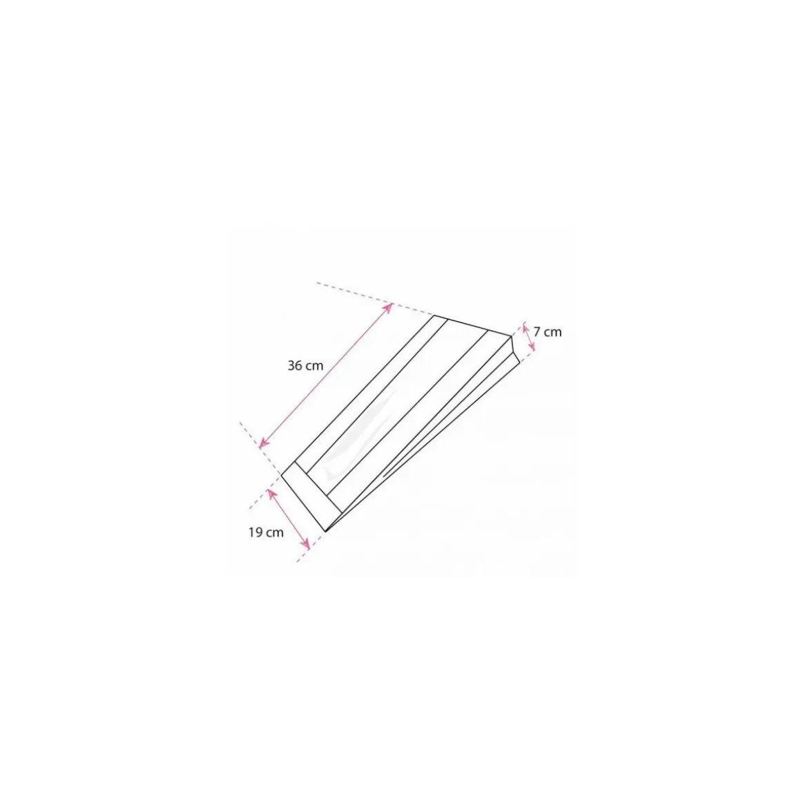 Sac à pain kraft brun avec fenêtre 19 + 7 x 36 cm (2 baguettes)- par 1000