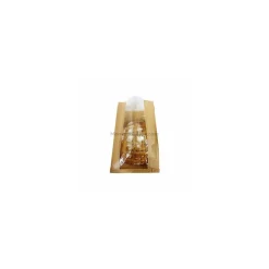 Sac à pain kraft brun avec fenêtre 24 + 4 x 35 cm (brioche ou pains spéciaux) - par 1000