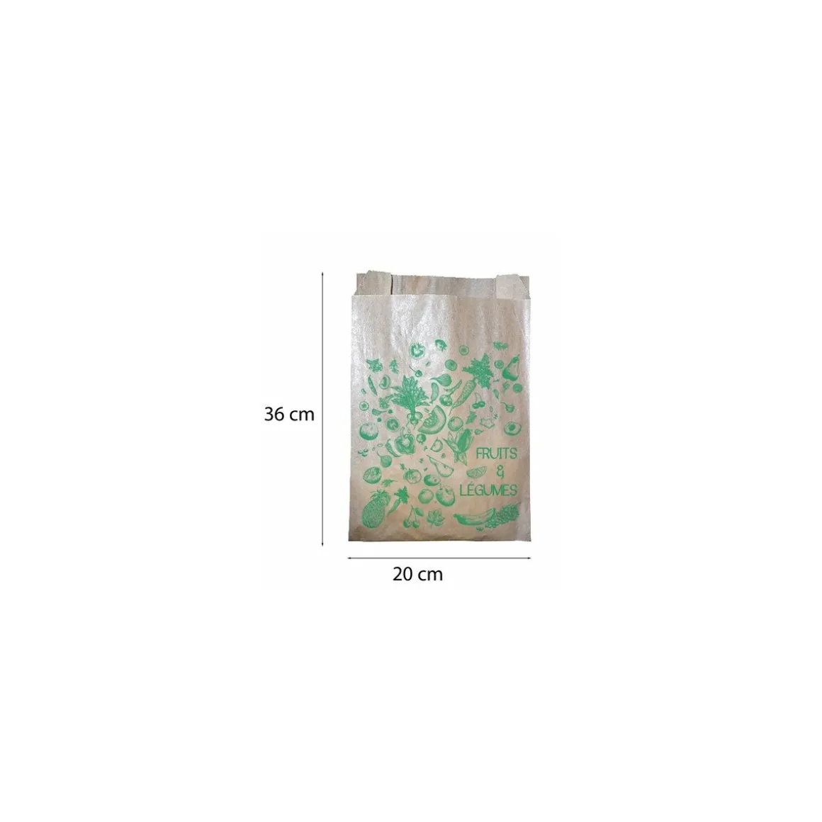 Sac papier à fruits et légumes 3 kg - par 1000