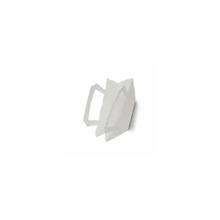 Sac papier kraft blanc à poignées plates 22 + 10 x 28 cm - par 50