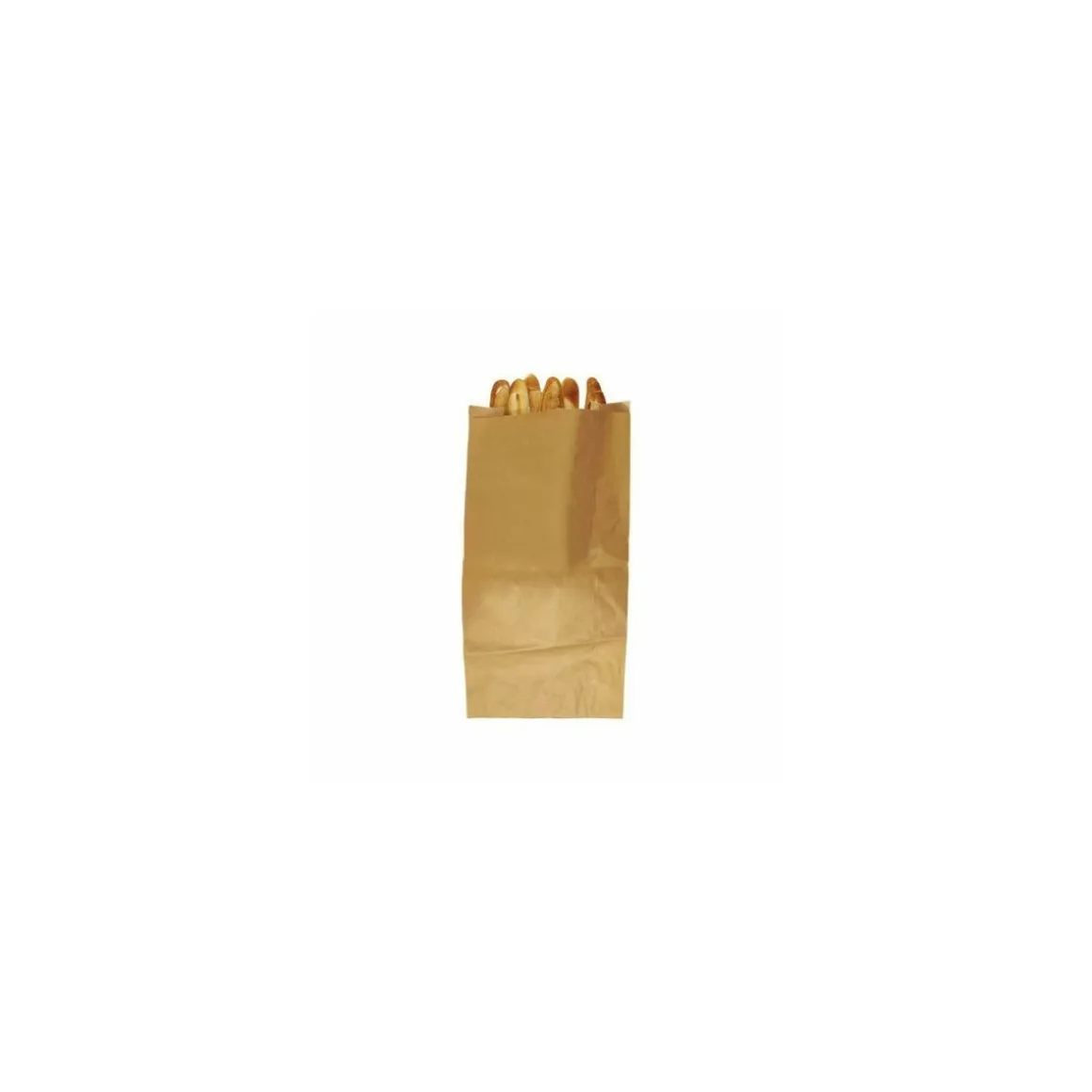 Sac papier kraft brun pour regroupement de pains 40 + 19 x 80 cm - par 100