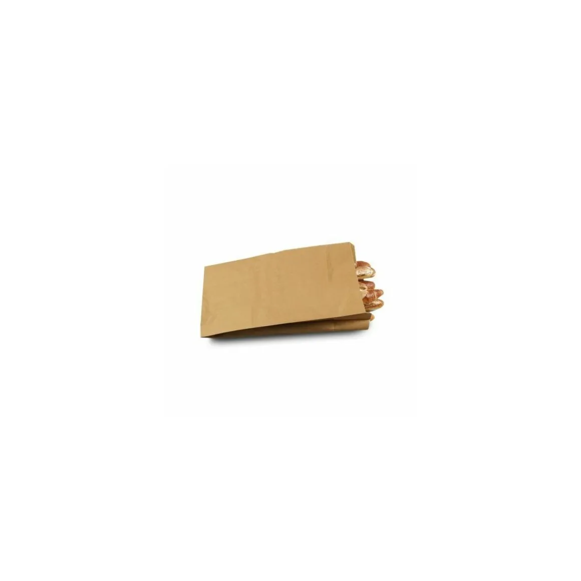 Sac papier kraft brun pour regroupement de pains 40 + 19 x 80 cm - par 100