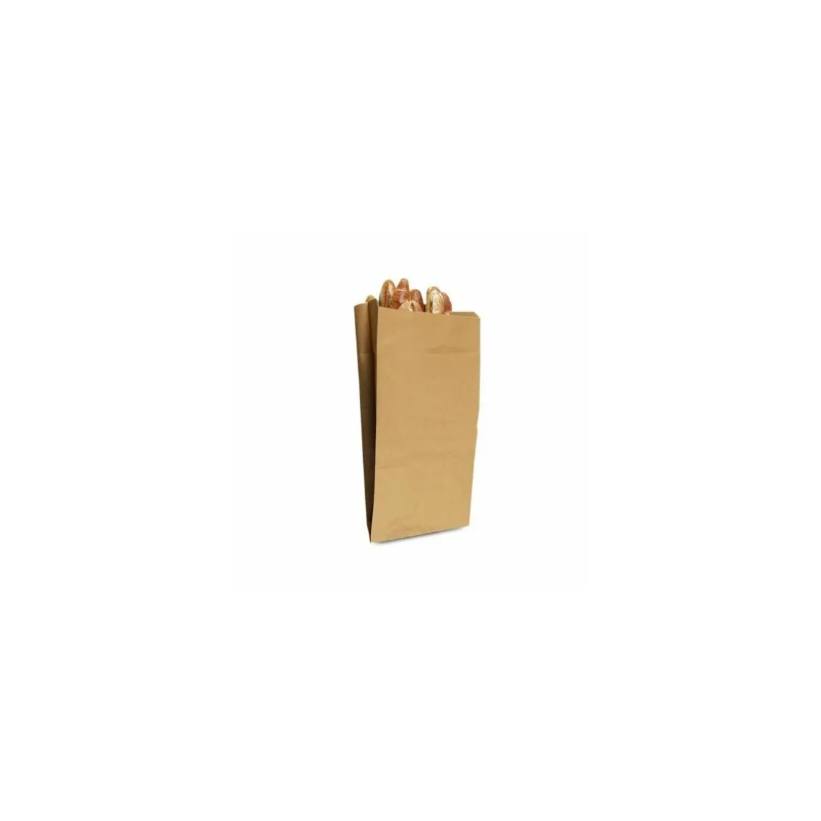Sac papier kraft brun pour regroupement de pains 40 + 19 x 80 cm - par 100