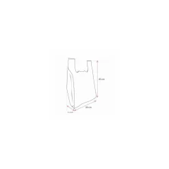 Sac plastique réutilisable "Origine France" PEBD 50 µ 45 x 26 + 6 cm - par 500