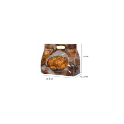 Sac à poulet plastique 31 x 25 + 2 x 7,5 cm - par 500