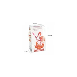 Sac rôtisserie kraft 35,5 x 18 + 9 cm - par 500
