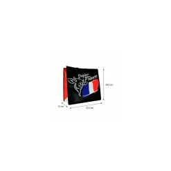 Sac réutilisable PP non tissé "Bleu blanc rouge" 37,5 x 34,5 + 17 cm - par 100