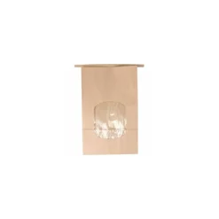 Sac SOS fermeture avec fenêtre 242 x 155 + 70 mm - par 50