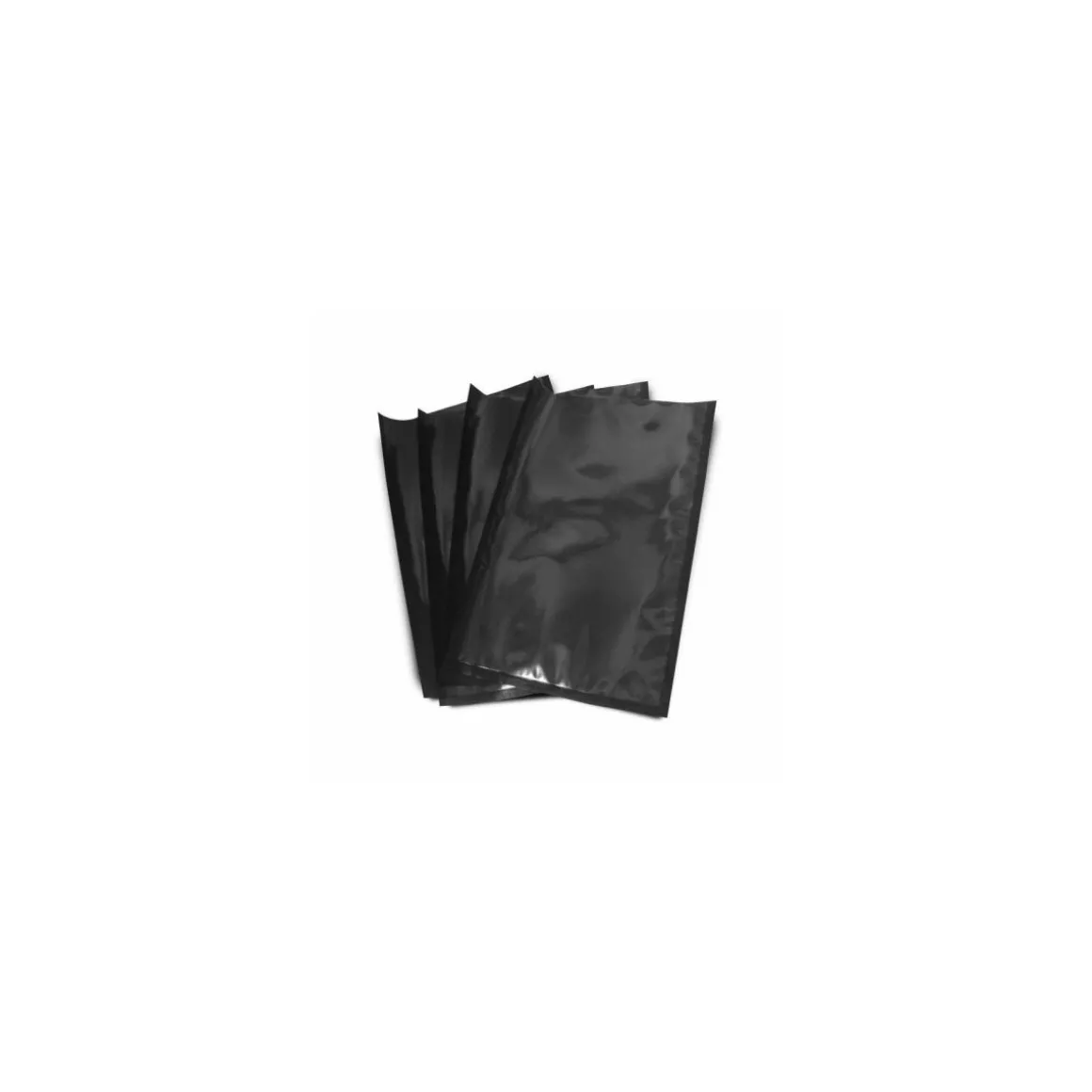 Sac sous vide lisse fond noir 90 microns 25 x 35 cm - par 100