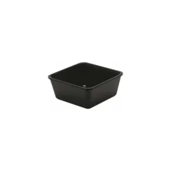 Saladier de présentation carré plexiglass noir 1,5 L 18 x 18 x 8 cm