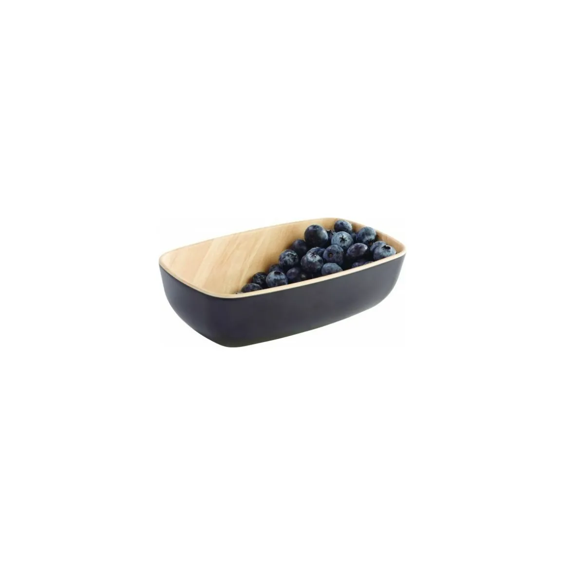Saladier GN 1/9 Frida mélamine bois/noir 17,6 x 10,8 x 5,5 cm 0,5 L