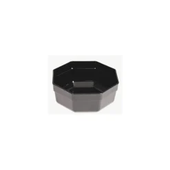 Saladier hexagonal ABS noir 1,8 L