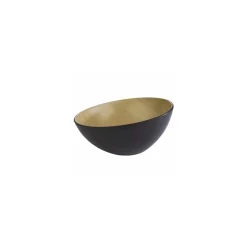 Saladier penché Frida mélamine bois/noir ø 28,5 cm 2,6 L