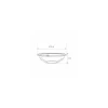 Saladier plastique transparent 750 ml - par 360