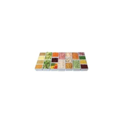 Saladier rectangulaire Chunky Crock mélaminé blanc 3,2 L
