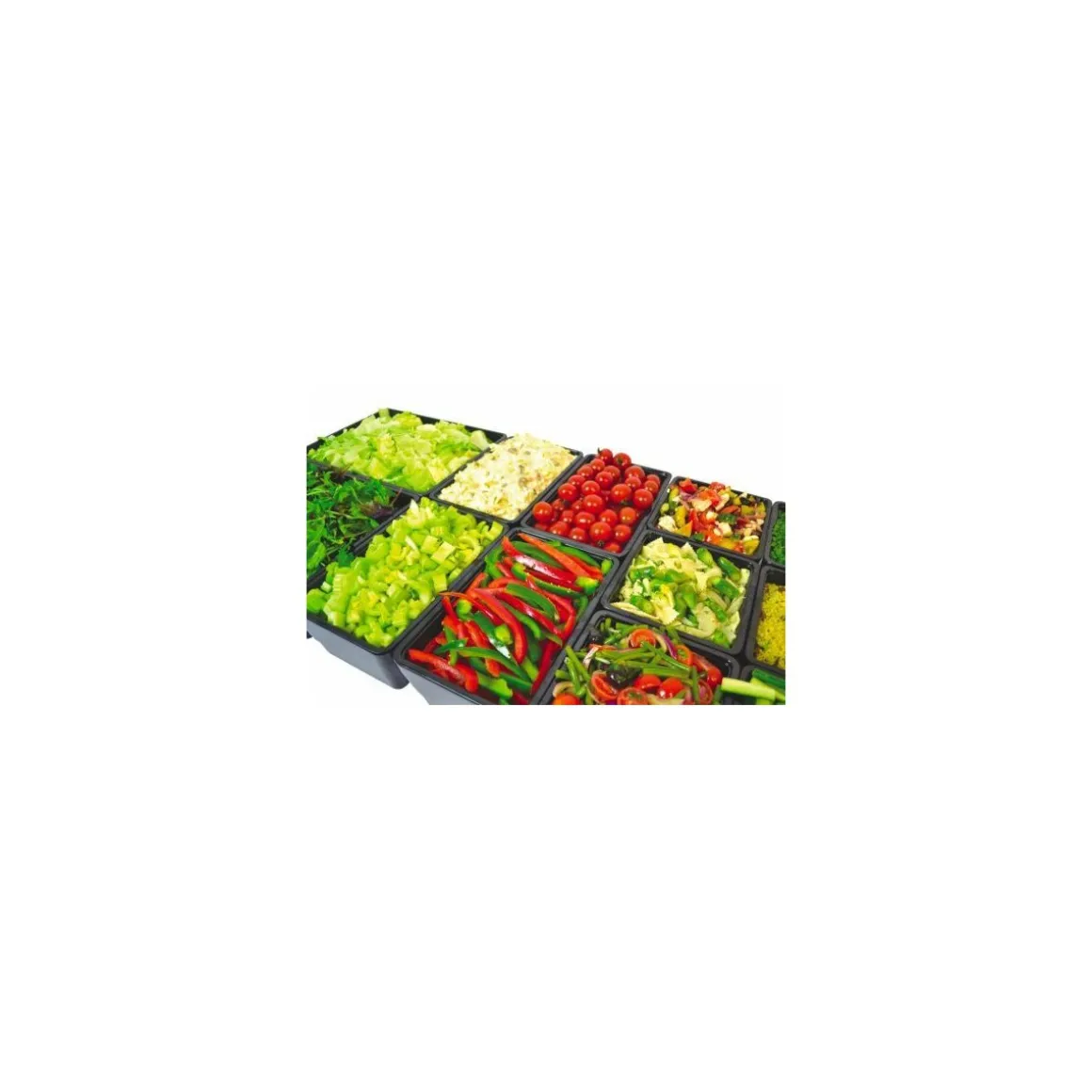 Saladier rectangulaire Chunky Crock mélaminé noir 1,5 L