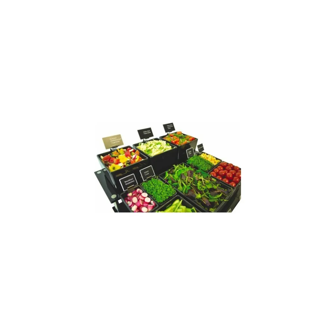 Saladier rectangulaire Chunky Crock mélaminé noir 2 L