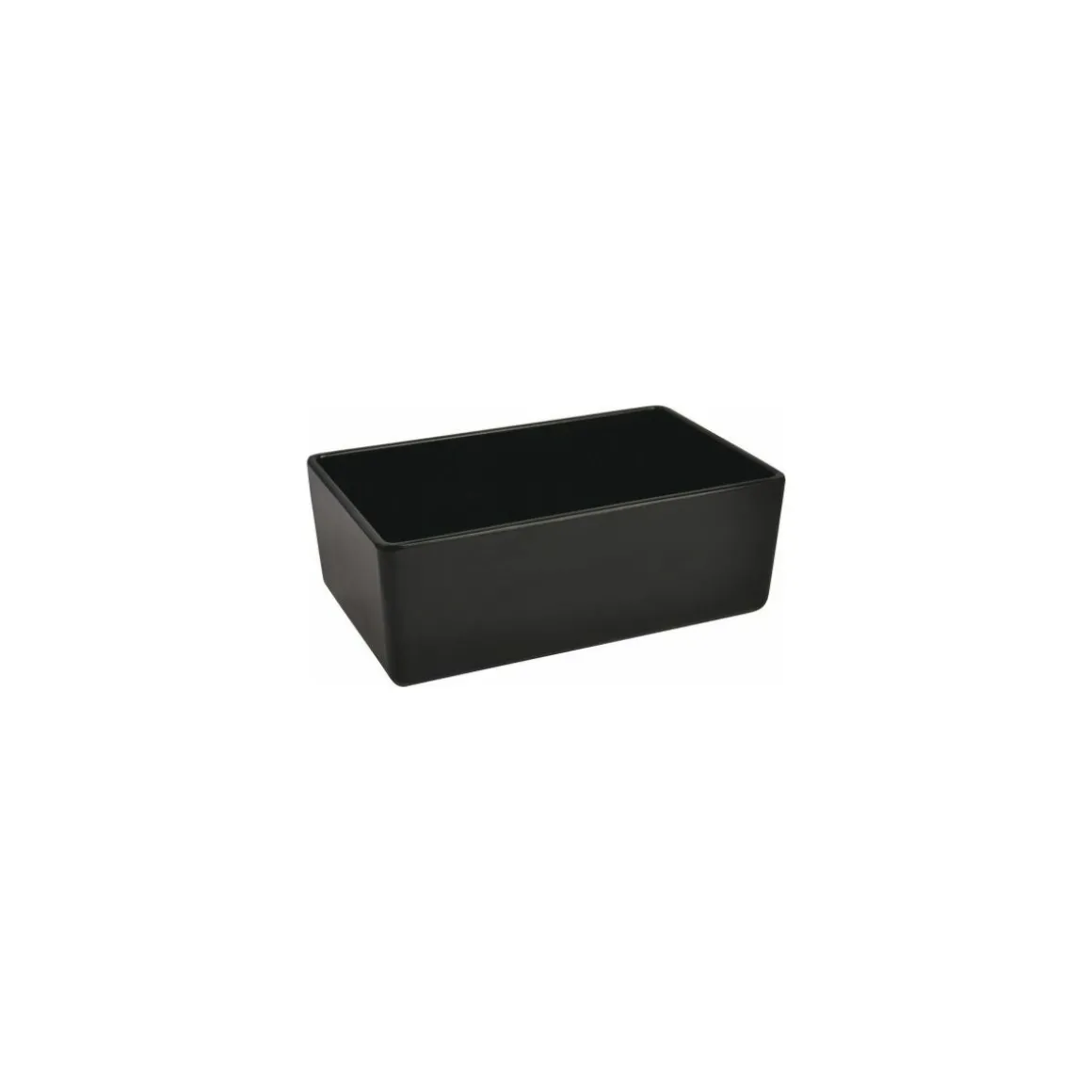 Saladier rectangulaire Chunky Crock mélaminé noir 3,2 L