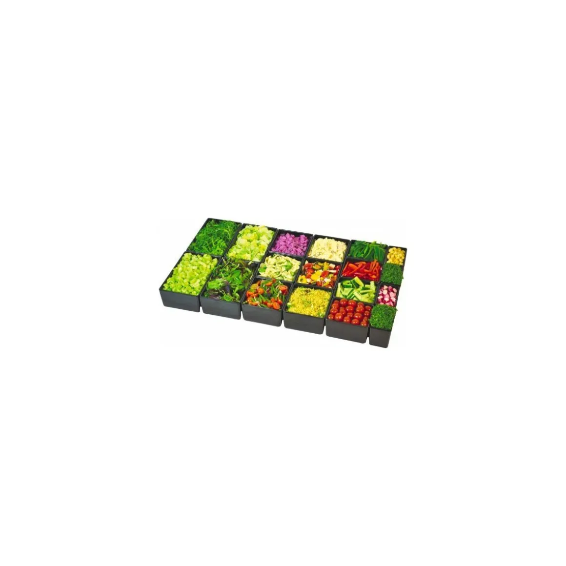 Saladier rectangulaire Chunky Crock mélaminé noir 3,2 L